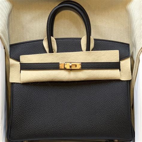 birkin 25 black togo.